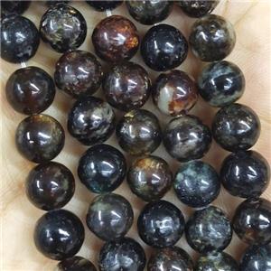 Natural Black Biotite Beads Round, approx 6mm dia