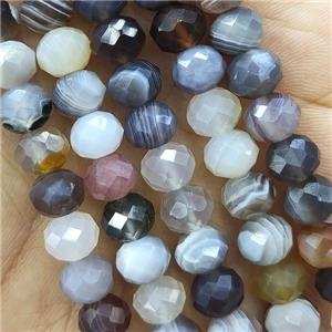 Botswana Agate Beads Faceted Rondelle, approx 6x8mm