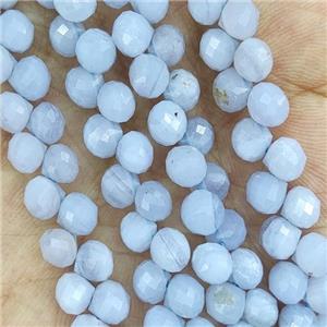 Blue Lace Agate Beads Teardrop Topdrilled, approx 6mm