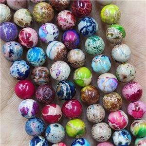 Mix Color Round Imperial Jasper Beads Smooth, approx 6mm dia