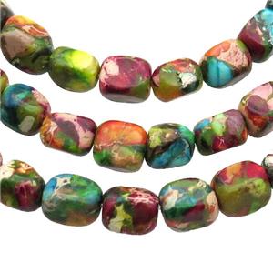 Multicolor Imperial Jasper Beads Freeform, approx 5-7mm