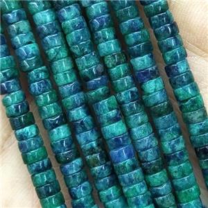 Azurite Heishi Spacer Beads Dye, approx 3x6mm