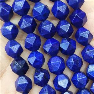 Natural Lapis Beads Dye Blue Cut Round, approx 9-10mm