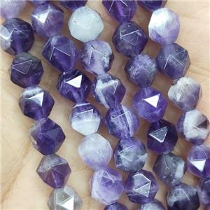 Dogtooth Amethyst Beads Cut Round, approx 7-8mm