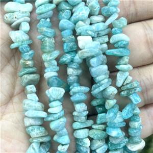 Green Amazonite Beads Chip Freeform, approx 5-8mm, 36inch length