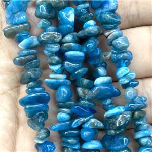 Blue Apatite Beads Chip Freeform, approx 5-8mm, 36inch length