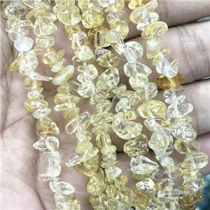Yellow Citrine Beads Chip, approx 5-8mm, 36inch length