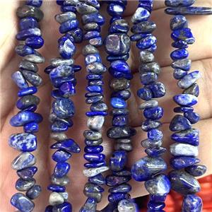 Blue Lapis Lazuli Chip Beads Freeform, approx 5-8mm, 36inch length