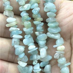 Amazonite Chip Beads Freeform, approx 5-8mm, 36inch length