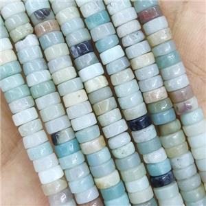 Amazonite Heishi Beads, approx 2x4mm