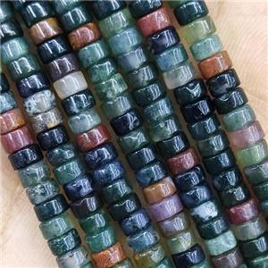 Indian Agate Heishi Beads, approx 2x4mm