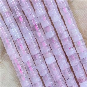 Pink Rose Quartz Heishi Spacer Beads, approx 2x4mm