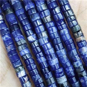 Blue Sodalite Heishi Beads, approx 2x4mm