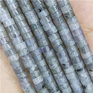 Labradorite Heishi Spacer Beads, approx 2x4mm