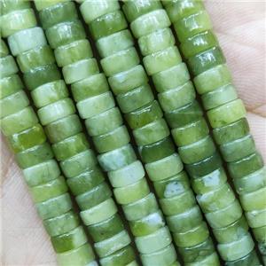 Green Chrysoprase Heishi Spacer Beads, approx 3x6mm