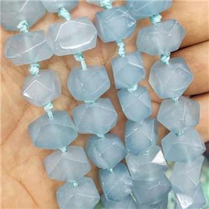 Blue Jade Nugget Beads Freeform Dye, approx 15-20mm