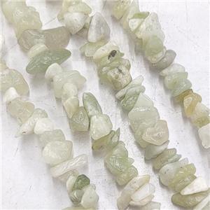 New Mountain Jade Beads Chip, approx 5-10mm, 32inch length