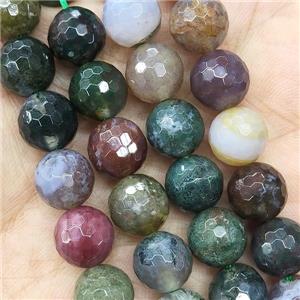 Indian Agate Beads Faceted Round, approx 8mm dia