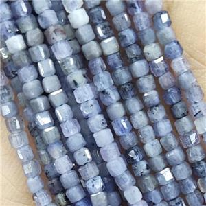 Natural Tanzanite Beads Faceted Cube, approx 2.3mm