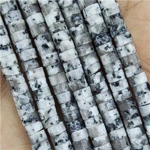 Natural Marble Heishi Beads, approx 4mm