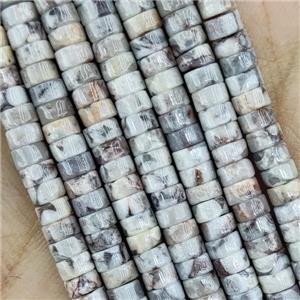 Crazy Agate Heishi Beads, approx 4mm
