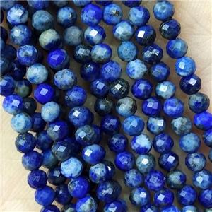 Blue Lapis Lazuli Beads Faceted Round Lazurite, approx 4mm dia