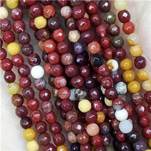 Mookaite Beads Tiny Faceted Round, approx 2mm dia