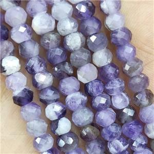 Purple Amethyst Beads Faceted Rondelle, approx 4x6mm