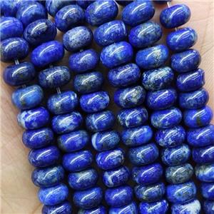 Natural Lapis Lazuli Beads Smooth Rondelle, approx 4x6mm