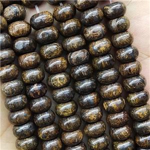 Bronzite Rondelle Beads, approx 4x6mm