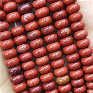 Red Jasper Rondelle Beads Smooth, approx 6x10mm