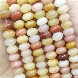 Chalcedony Rondelle Beads Multicolor, approx 4x6mm