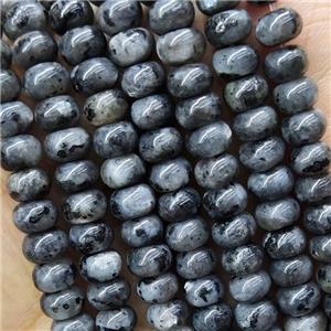 Black Labradorite Rondelle Beads Smooth, approx 6x10mm