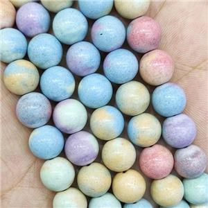 Multicolor Alashan Agate Beads Smooth Round, approx 4mm dia