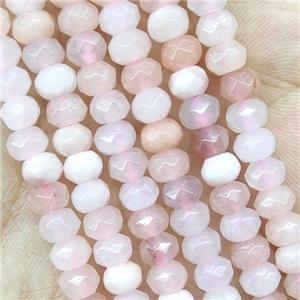 Pink Aventurine Beads Faceted Rondelle, approx 5x8mm