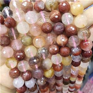 Mix Gemstone Beads Faceted Round, approx 14mm dia