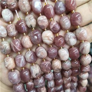 Peach Sunstone Nugget Beads Freeform Polished, approx 10-15mm
