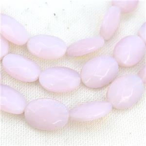 Pink Opalite Beads Faceted Oval, approx 18x25mm