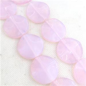 Pink Opalite Beads Circle, approx 15mm dia