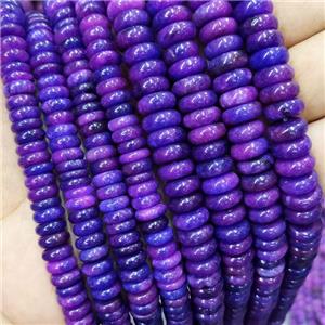 Sugilite Heishi Beads Spacer Purple Dye, approx 10mm