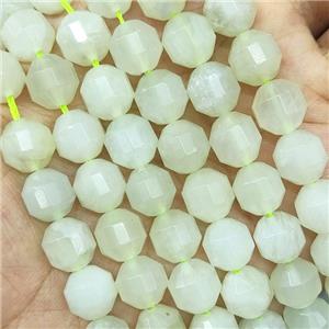 Lemon Jade Prism Beads, approx 10mm