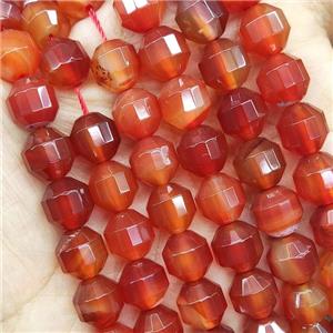 Red Carnelian Prism Beads, approx 8mm
