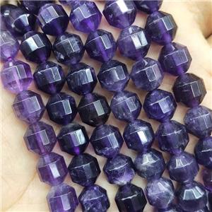 Purple Amethyst Prism Beads, approx 8mm