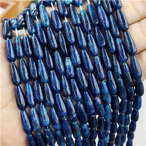 Natural Blue Apatite Beads Smooth Teardrop, approx 6x16mm, 25pcs per st