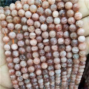 Gold Sunstone Beads Smooth Round B-Grade, approx 6.5-7mm