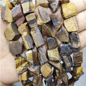 Natural Tiger Eye Stone Nugget Beads Freeform, approx 12-18mm