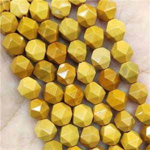 Yellow Mookaite Beads Round Cut, approx 7-8mm