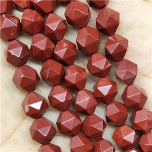 Red Jasper Beads Starcut Round, approx 9-10mm