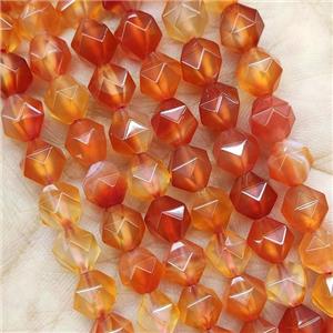 Red Carnelian Agate Beads Starcut Round, approx 5-6mm