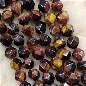 Red Tiger Eye Stone Beads Cut Round, approx 7-8mm
